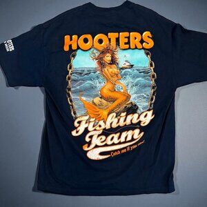 Vintage VTG Hooters Fishing‎ Team T-shirt